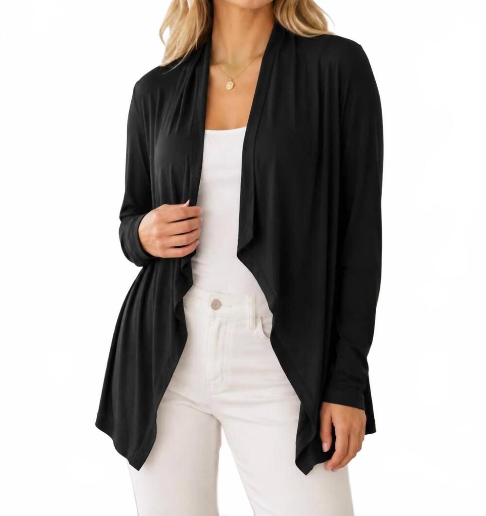 NEW YOUNG FABULOUS & BROKE chicago crop coat in blk